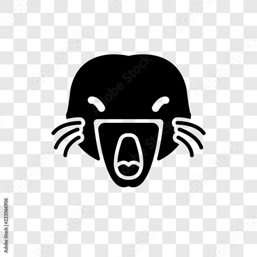 Mole vector icon isolated on transparent background, Mole transparency logo design