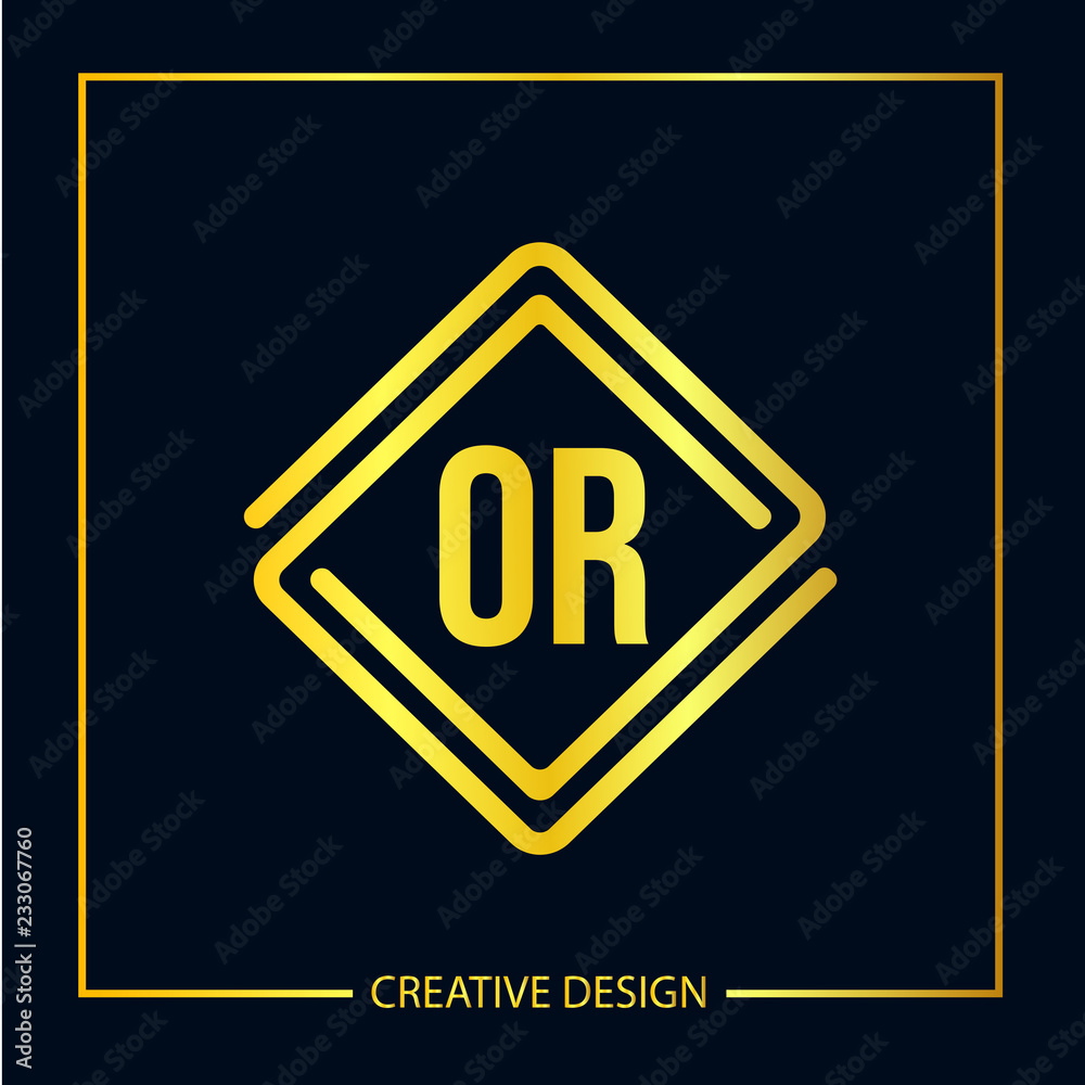 Initial Letter OR Logo template design Initial Letter OR Logo template design