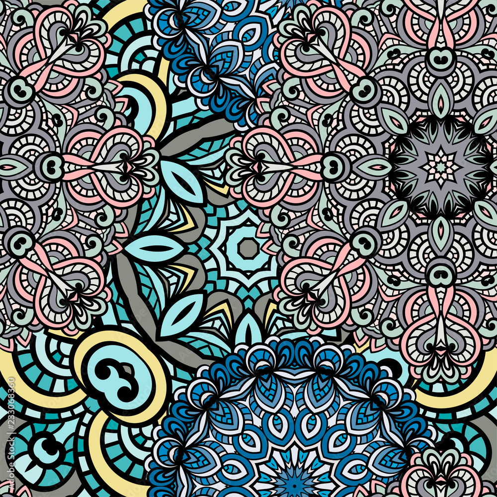Seamless mandala pattern.