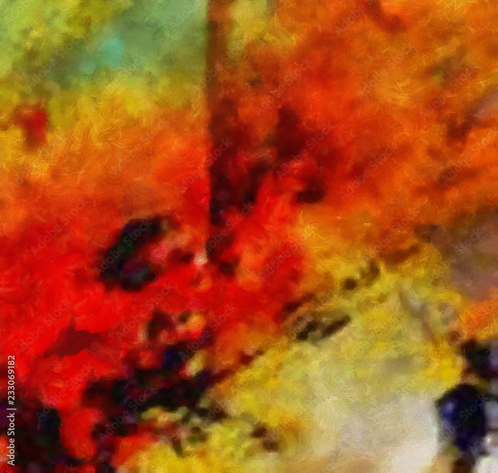 Fototapeta premium Abstract contemporary art. Vintage texture background. Big brush strokes. Simple pattern for design or wallpaper. Can be print on paper, canvas or textile.