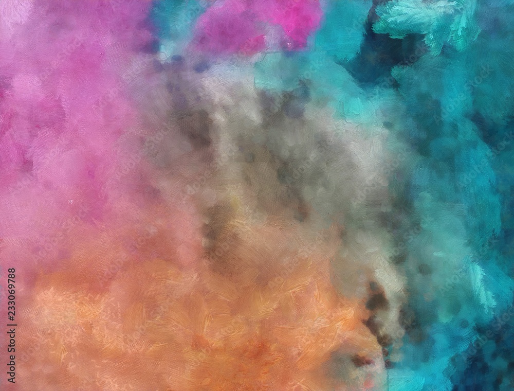 Obraz premium Impression abstract texture art. Artistic bright background. Stock. Oil painting artwork. Modern style graphic wallpaper. Strokes of paint. Colorful pattern for design work.