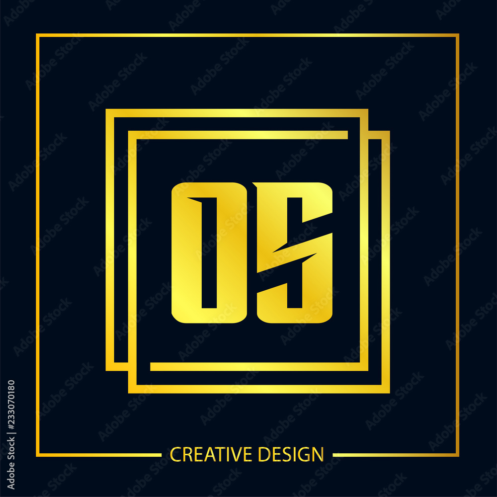 Initial Letter OS Logo template design Initial Letter OS Logo template design