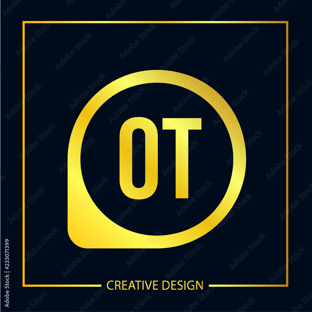 Obraz premium Initial Letter OT Logo template design