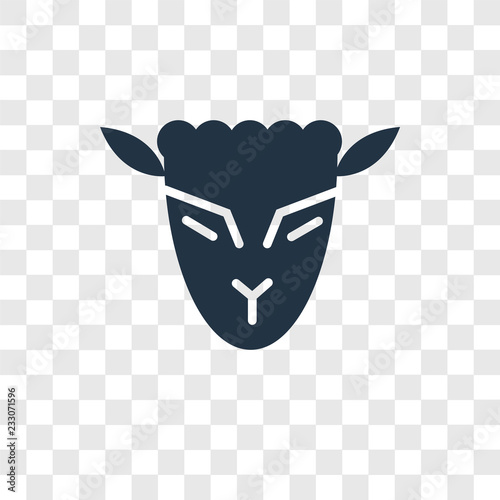 Lamb of God vector icon isolated on transparent background, Lamb of God transparency logo design