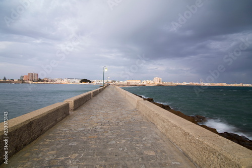 Caleta beach in Cadiz Andalusia Spain