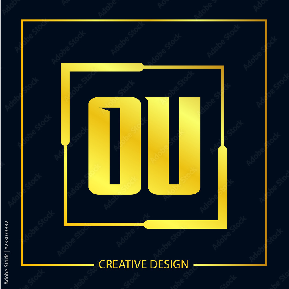 Initial Letter OU Logo template design Initial Letter OU Logo template design