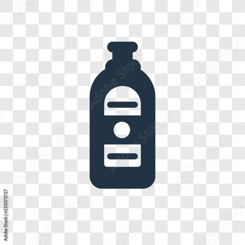 Gin vector icon isolated on transparent background, Gin transparency logo design