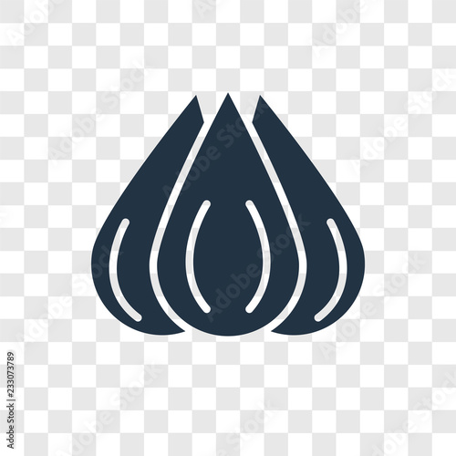 Garlic vector icon isolated on transparent background, Garlic transparency logo design