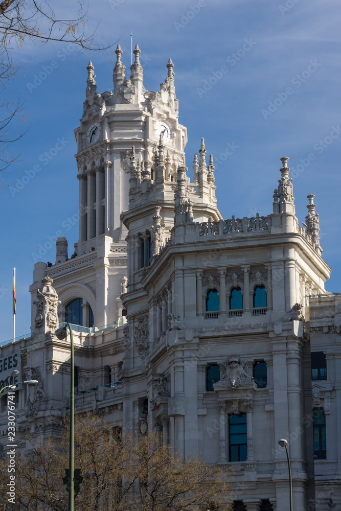 Palace of Linares at Cibeles square in City of Madrid, Spain