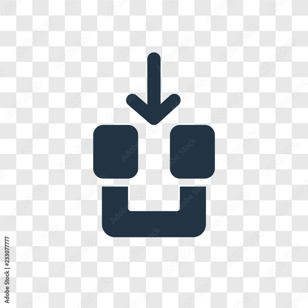 Magnet vector icon isolated on transparent background, Magnet transparency logo design Magnet vector icon isolated on transparent background, Magnet transparency logo design