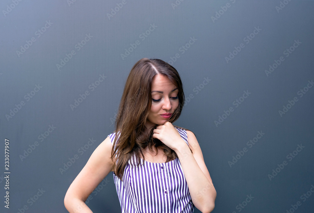 Pensive young lady Pensive young lady