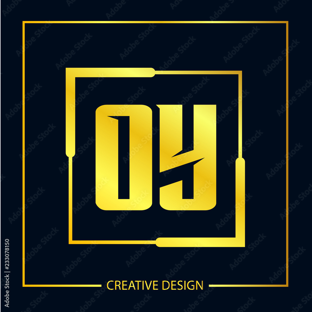 Initial Letter OY Logo template design Initial Letter OY Logo template design