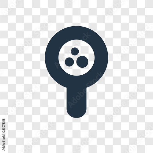 Loupe vector icon isolated on transparent background, Loupe transparency logo design