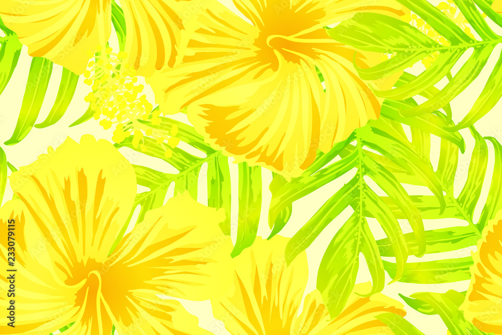 Yellow exotic pattern.