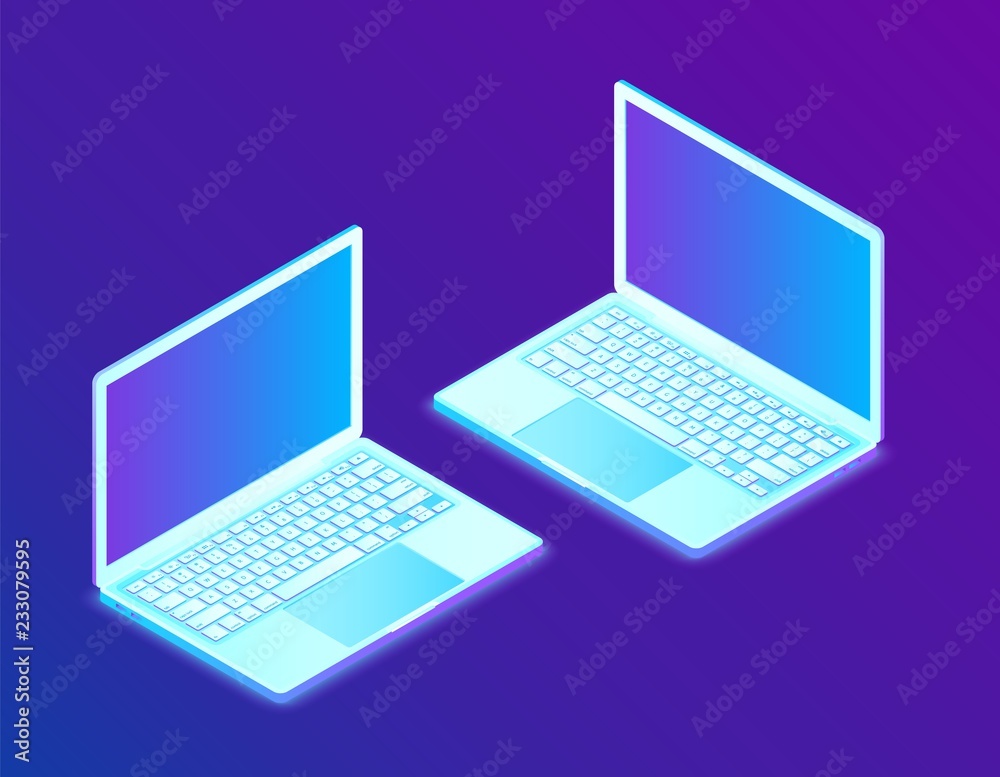 Laptop. Isometric Laptop. Created For Mobile, Web, Decor, Print Products, Application. Perfect for web design, banner and presentation. Vector Illustration. Laptop. Isometric Laptop. Created For Mobile, Web, Decor, Print Products, Application. Perfect for web design, banner and presentation. Vector Illustration.
