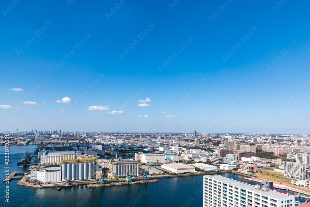 (千葉県ｰ湾岸風景)ポートタワーから見渡す東京湾の風景６