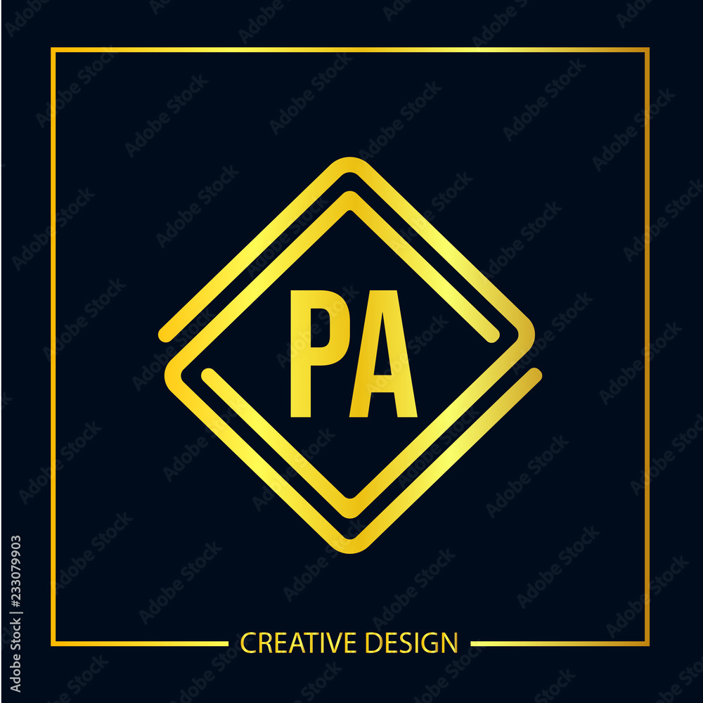 Initial Letter PA Logo Template Vector Design Initial Letter PA Logo Template Vector Design