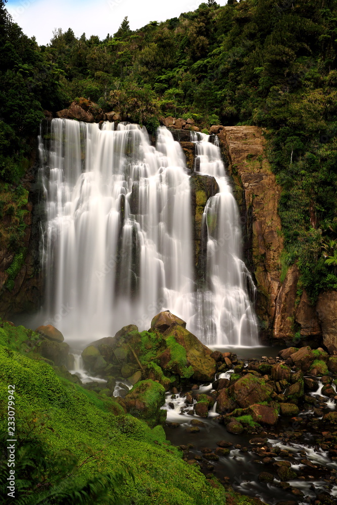 Fototapeta premium waterfall in deep forest