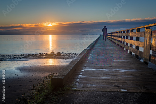 pier at sunset