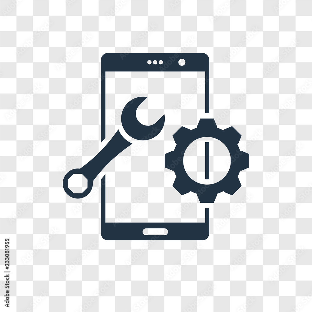 Smartphone vector icon isolated on transparent background, Smartphone transparency logo design Smartphone vector icon isolated on transparent background, Smartphone transparency logo design
