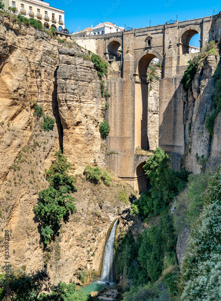 Puente Nuevo and Waterfall, Ronda Spain