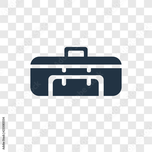 Sport bag vector icon isolated on transparent background, Sport bag transparency logo design