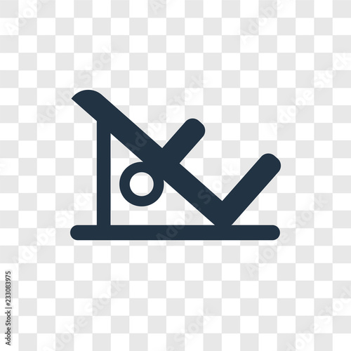 Machine vector icon isolated on transparent background, Machine transparency logo design