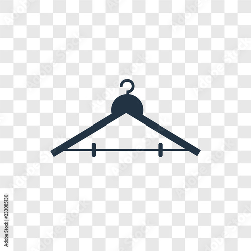Hanger vector icon isolated on transparent background, Hanger transparency logo design