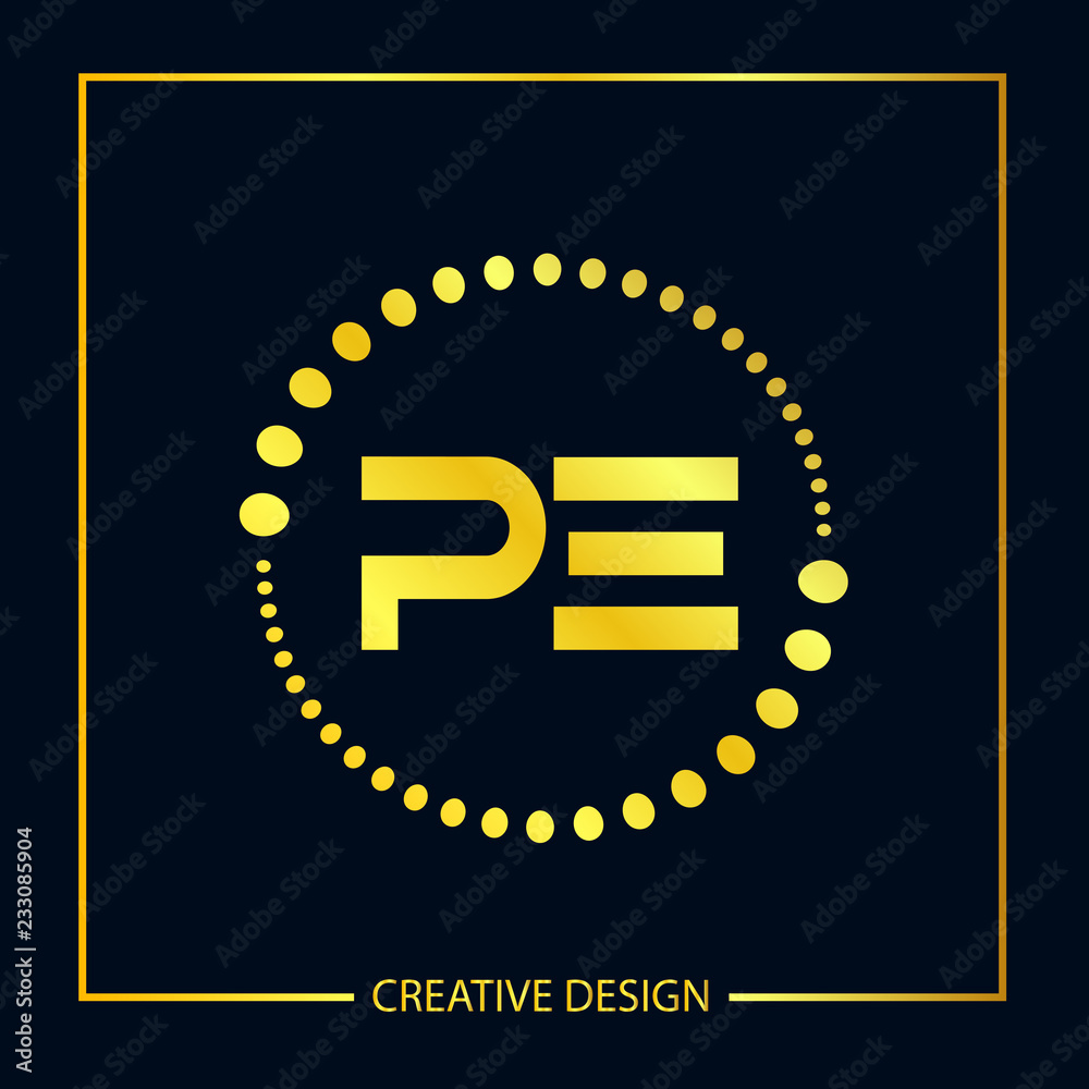 Initial Letter PE Logo Template Vector Design Initial Letter PE Logo Template Vector Design