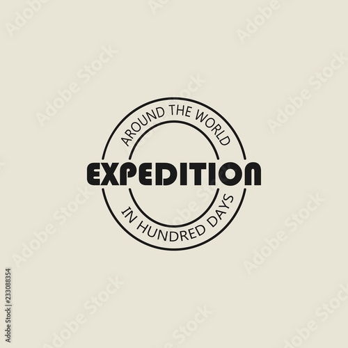 logo, expedition, sticker. Element of logo icon for mobile concept and web apps. Vintage logo, expedition, sticker icon can be used for web and mobile