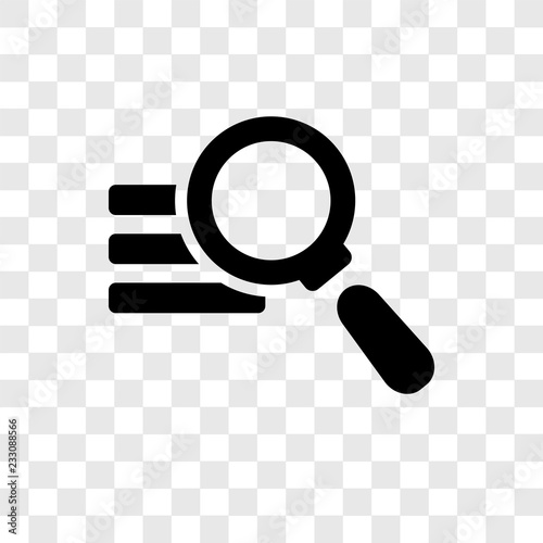 Analytics vector icon isolated on transparent background, Analytics transparency logo design