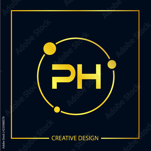 Initial Letter PH Logo Template Vector Design