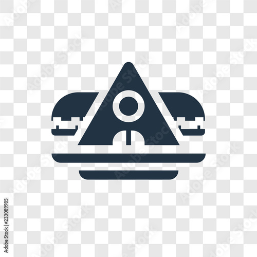 Archaeological vector icon isolated on transparent background, Archaeological transparency logo design