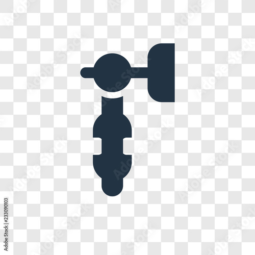 Hammer vector icon isolated on transparent background, Hammer transparency logo design
