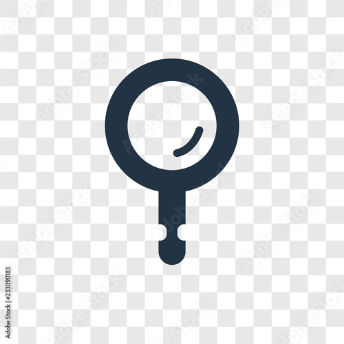 Search vector icon isolated on transparent background, Search transparency logo design