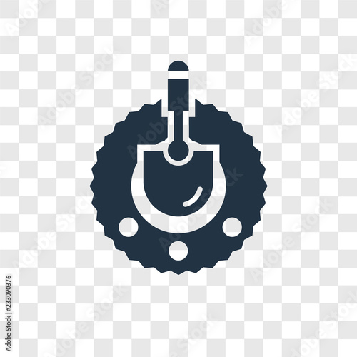 Fossil vector icon isolated on transparent background, Fossil transparency logo design