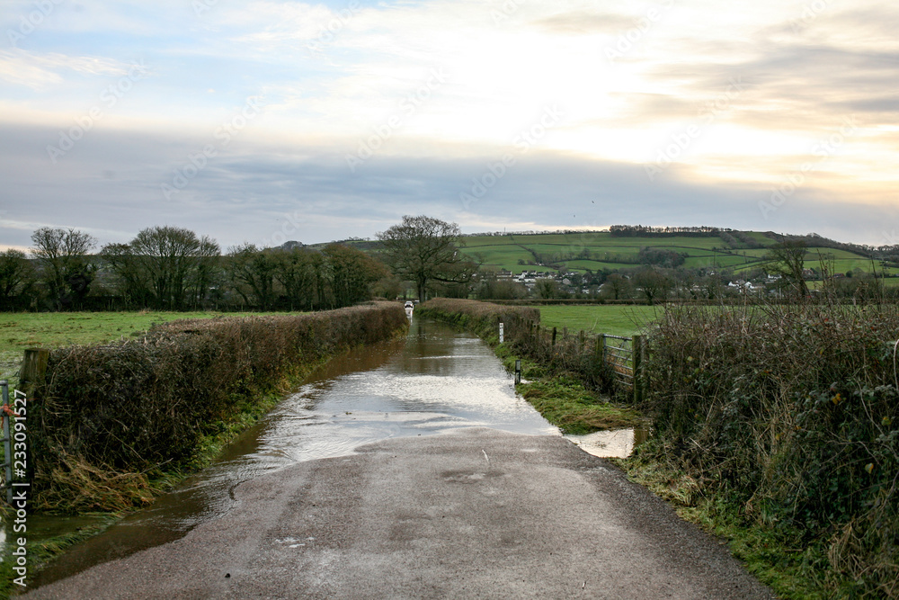 flooded road 