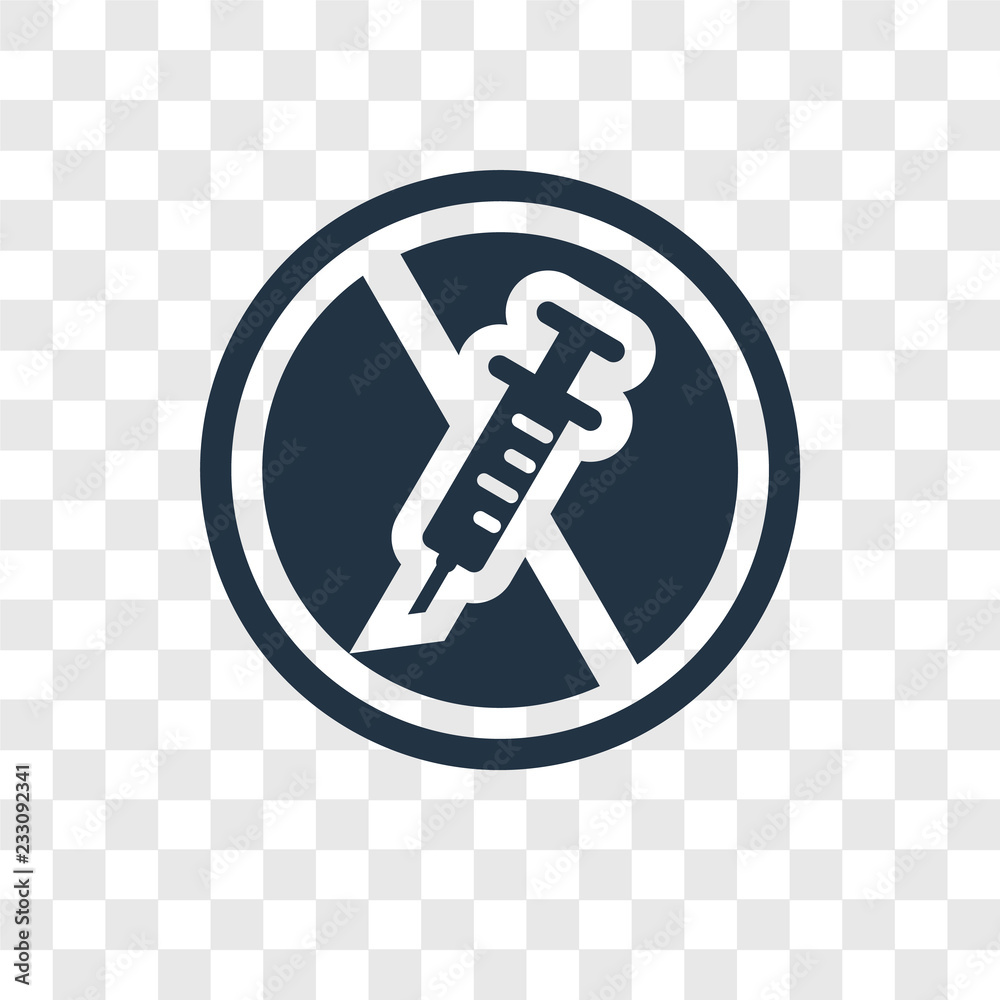 No drugs vector icon isolated on transparent background, No drugs transparency logo design No drugs vector icon isolated on transparent background, No drugs transparency logo design