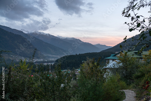 Sunset in Manali Himalayas 