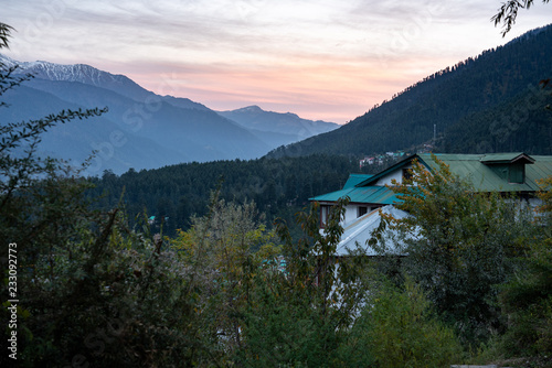 Sunset in Manali Himalayas 