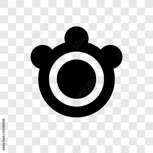 Tambourine vector icon isolated on transparent background, Tambourine transparency logo design