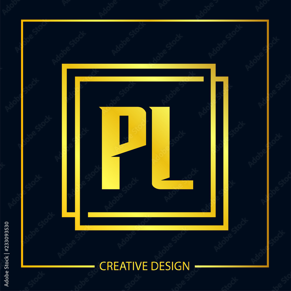 Initial Letter PL Logo Template Vector Design Initial Letter PL Logo Template Vector Design