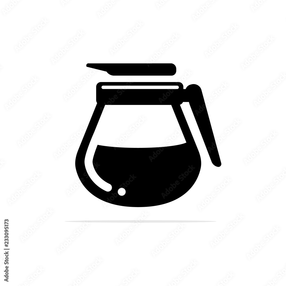 Coffee pitcher icon. Vector concept illustration for design. Coffee pitcher icon. Vector concept illustration for design.