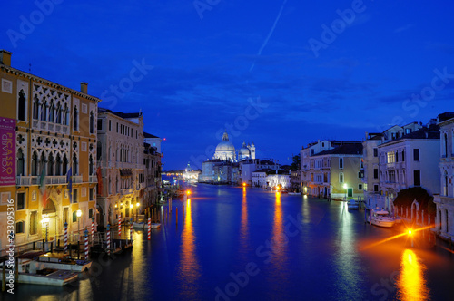 Night Canal in Venice with beautiful lights, Venice, Italy (HDR) © Eagle2308