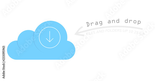 cloud file exchange service illustration