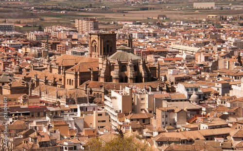Aerial view of Granada