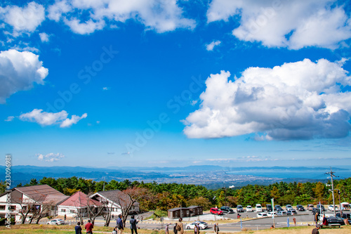 大山、桝水高原からの眺望　The view from Masumizu highland at Mt. Daisen in Tottori pref. Japan. We can see breathtaking view including The Sea of Japan there. © Kuutanx