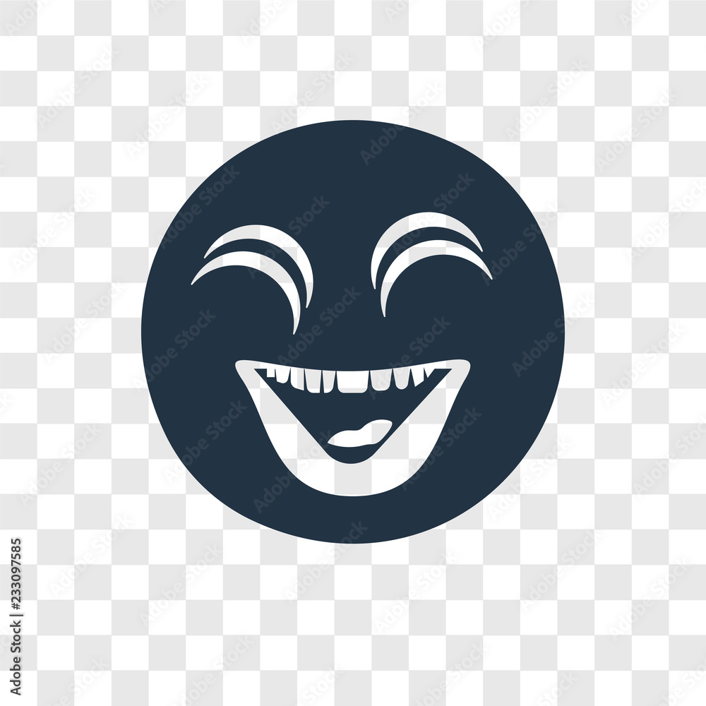 Happy vector icon isolated on transparent background, Happy transparency logo design Happy vector icon isolated on transparent background, Happy transparency logo design