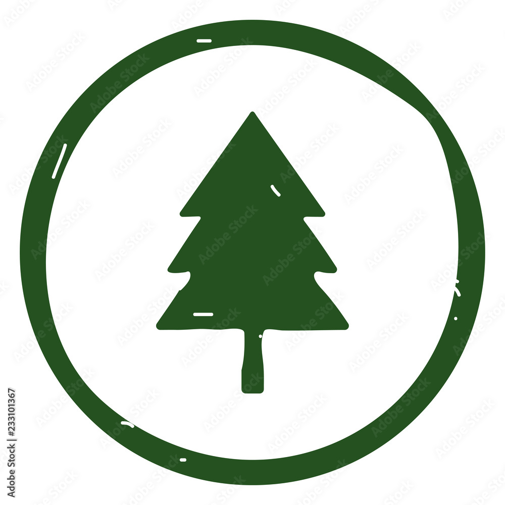 Tree icon vector illustration on white background Tree icon vector illustration on white background