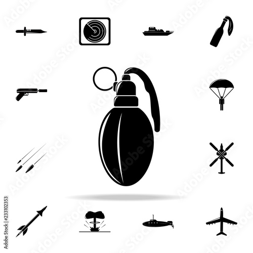 grenade icon. Army & War icons universal set for web and mobile